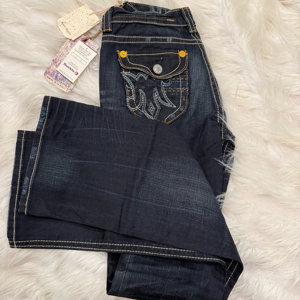Mec Denim for Buckle Dark Blue Boot Cut Jeans